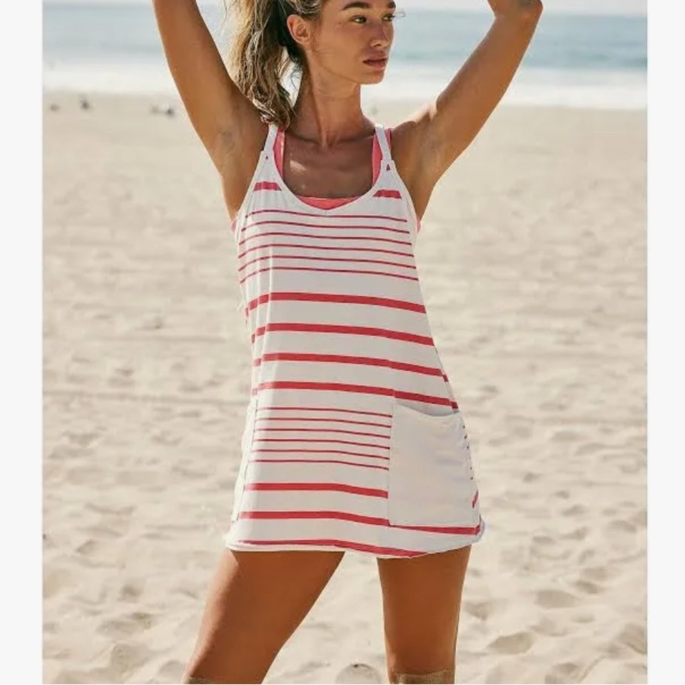 Free People Movement Hot Shot Mini Printed Dress